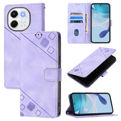 Skin Feel Embossed Leather Phone Case, For Tecno Camon 50 4G, For Tecno Spark Slim 5G, For Tecno Camon 40 Pro 4G, For Tecno Camon 40 Premier, For Tecno Camon 40 4G, For Tecno Spark 30 5G / Pova 6 Neo 5G, For Tecno Spark 30C 5G / Pop 9 5G, For Tecno Pop...