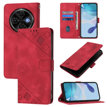 Skin Feel Embossed Leather Phone Case, For Tecno Camon 50 4G, For Tecno Spark Slim 5G, For Tecno Camon 40 Pro 4G, For Tecno Camon 40 Premier, For Tecno Camon 40 4G, For Tecno Spark 30 5G / Pova 6 Neo 5G, For Tecno Spark 30C 5G / Pop 9 5G, For Tecno Pop...