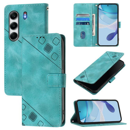 Skin Feel Embossed Leather Phone Case, For Tecno Camon 50 4G, For Tecno Spark Slim 5G, For Tecno Camon 40 Pro 4G, For Tecno Camon 40 Premier, For Tecno Camon 40 4G, For Tecno Spark 30 5G / Pova 6 Neo 5G, For Tecno Spark 30C 5G / Pop 9 5G, For Tecno Pop...