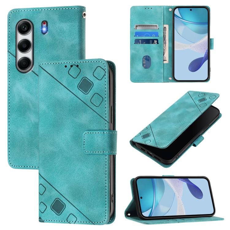 Skin Feel Embossed Leather Phone Case, For Tecno Camon 50 4G, For Tecno Spark Slim 5G, For Tecno Camon 40 Pro 4G, For Tecno Camon 40 Premier, For Tecno Camon 40 4G, For Tecno Spark 30 5G / Pova 6 Neo 5G, For Tecno Spark 30C 5G / Pop 9 5G, For Tecno Pop...