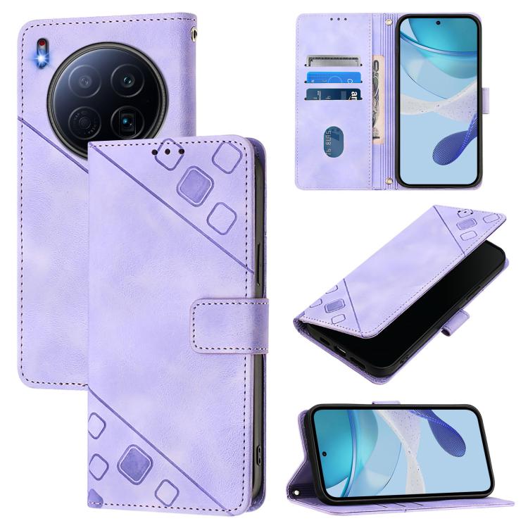 Skin Feel Embossed Leather Phone Case, For Tecno Camon 50 4G, For Tecno Spark Slim 5G, For Tecno Camon 40 Pro 4G, For Tecno Camon 40 Premier, For Tecno Camon 40 4G, For Tecno Spark 30 5G / Pova 6 Neo 5G, For Tecno Spark 30C 5G / Pop 9 5G, For Tecno Pop...