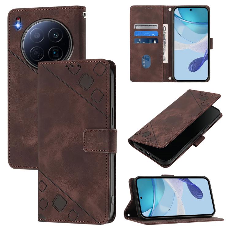 Skin Feel Embossed Leather Phone Case, For Tecno Camon 50 4G, For Tecno Spark Slim 5G, For Tecno Camon 40 Pro 4G, For Tecno Camon 40 Premier, For Tecno Camon 40 4G, For Tecno Spark 30 5G / Pova 6 Neo 5G, For Tecno Spark 30C 5G / Pop 9 5G, For Tecno Pop...