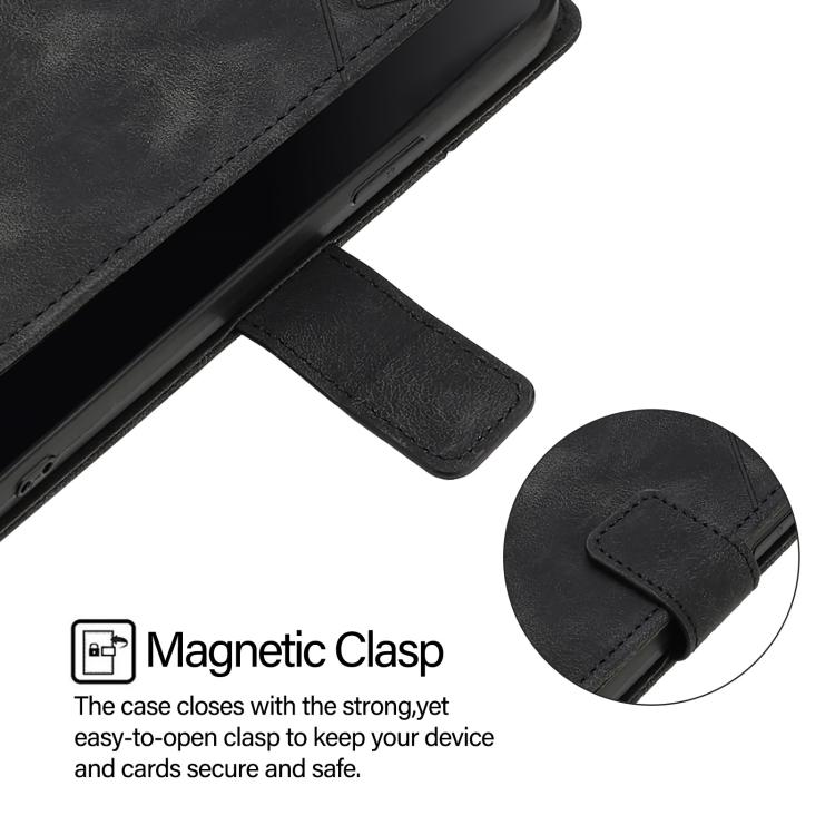 Skin Feel Embossed Leather Phone Case, For Tecno Spark 6 Go / Go 2020