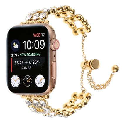 Rhinestone Metal Bracelet Watch Band, For Apple Watch SE 2023 44mm, For Apple Watch SE 2023 40mm, For Apple Watch Ultra 2 49mm, For Apple Watch Series 9 45mm, For Apple Watch Series 9 41mm, For Apple Watch Ultra 49mm, For Apple Watch Series 8 41mm     ...