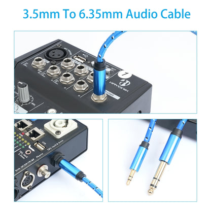 3662-3662BK 3.5mm Male to 6.35mm Male Stereo Amplifier Audio Cable, 1m, 2m, 3m