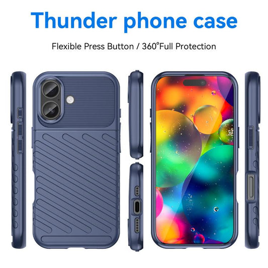 Thunderbolt Shockproof Soft TPU Phone Case, For iPhone 18, For iPhone 18 Pro, For iPhone 18 Pro Max, For iPhone 17e / 16e, For iPhone 17 Pro Max, For iPhone 17 Pro, For iPhone 17, For iPhone Air, For iPhone 16 Pro Max, For iPhone 16 Pro                ...