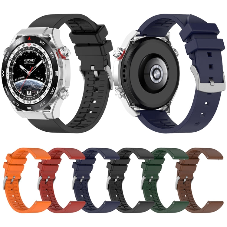 Fluororubber Watch Band Wristband, 20mm, 22mm