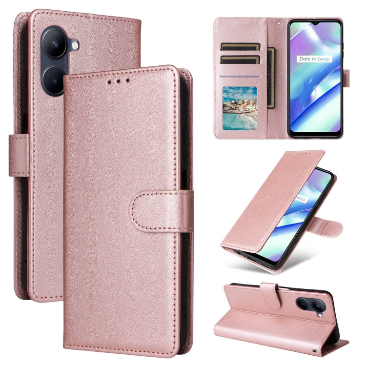 3-Card Slots Multifunctional Leather Phone Case, For Realme 16 5G Global, For Realme 16 Pro+ 5G Global, For Realme 16 Pro 5G Global, For Realme 14 5G, For Realme 14 Pro+ 5G Global, For Realme 14 Pro 5G Global, For Realme C75 4G / 14X 5G Global         ...