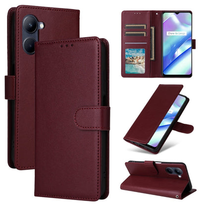 3-Card Slots Multifunctional Leather Phone Case, For Realme 16 5G Global, For Realme 16 Pro+ 5G Global, For Realme 16 Pro 5G Global, For Realme 14 5G, For Realme 14 Pro+ 5G Global, For Realme 14 Pro 5G Global, For Realme C75 4G / 14X 5G Global         ...