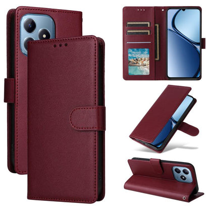 3-Card Slots Multifunctional Leather Phone Case, For Realme 16 5G Global, For Realme 16 Pro+ 5G Global, For Realme 16 Pro 5G Global, For Realme 14 5G, For Realme 14 Pro+ 5G Global, For Realme 14 Pro 5G Global, For Realme C75 4G / 14X 5G Global         ...