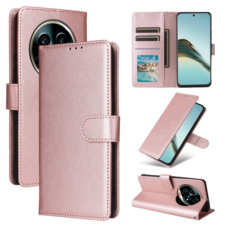 3-Card Slots Multifunctional Leather Phone Case, For Realme 16 5G Global, For Realme 16 Pro+ 5G Global, For Realme 16 Pro 5G Global, For Realme 14 5G, For Realme 14 Pro+ 5G Global, For Realme 14 Pro 5G Global, For Realme C75 4G / 14X 5G Global         ...