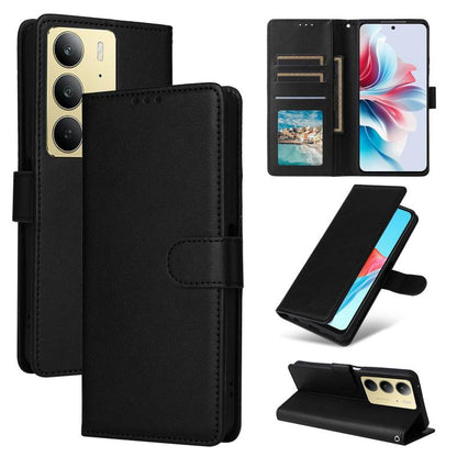 3-Card Slots Multifunctional Leather Phone Case, For Realme 16 5G Global, For Realme 16 Pro+ 5G Global, For Realme 16 Pro 5G Global, For Realme 14 5G, For Realme 14 Pro+ 5G Global, For Realme 14 Pro 5G Global, For Realme C75 4G / 14X 5G Global         ...