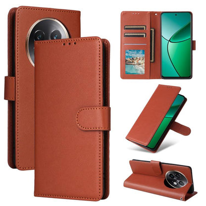 3-Card Slots Multifunctional Leather Phone Case, For Realme 16 5G Global, For Realme 16 Pro+ 5G Global, For Realme 16 Pro 5G Global, For Realme 14 5G, For Realme 14 Pro+ 5G Global, For Realme 14 Pro 5G Global, For Realme C75 4G / 14X 5G Global         ...