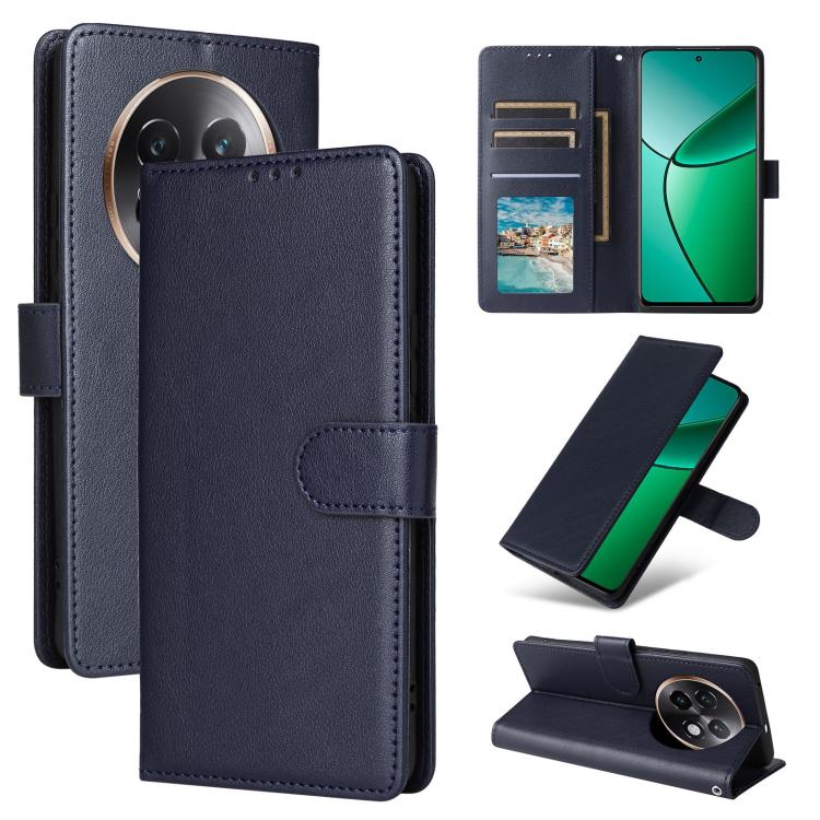 3-Card Slots Multifunctional Leather Phone Case, For Realme 16 5G Global, For Realme 16 Pro+ 5G Global, For Realme 16 Pro 5G Global, For Realme 14 5G, For Realme 14 Pro+ 5G Global, For Realme 14 Pro 5G Global, For Realme C75 4G / 14X 5G Global         ...