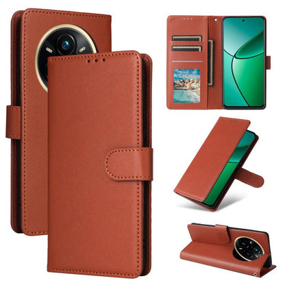 3-Card Slots Multifunctional Leather Phone Case, For Realme 16 5G Global, For Realme 16 Pro+ 5G Global, For Realme 16 Pro 5G Global, For Realme 14 5G, For Realme 14 Pro+ 5G Global, For Realme 14 Pro 5G Global, For Realme C75 4G / 14X 5G Global         ...