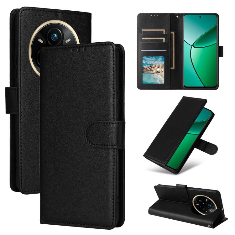 3-Card Slots Multifunctional Leather Phone Case, For Realme 16 5G Global, For Realme 16 Pro+ 5G Global, For Realme 16 Pro 5G Global, For Realme 14 5G, For Realme 14 Pro+ 5G Global, For Realme 14 Pro 5G Global, For Realme C75 4G / 14X 5G Global         ...