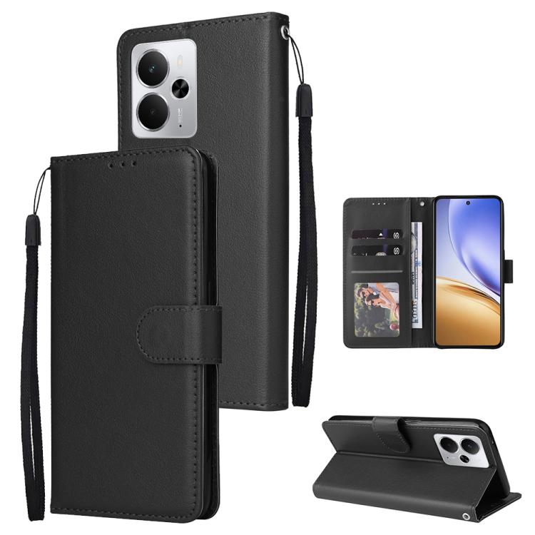 3-Card Slots Multifunctional Leather Phone Case, For Realme 16 5G Global, For Realme 16 Pro+ 5G Global, For Realme 16 Pro 5G Global, For Realme 14 5G, For Realme 14 Pro+ 5G Global, For Realme 14 Pro 5G Global, For Realme C75 4G / 14X 5G Global         ...