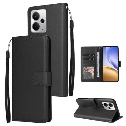 3-Card Slots Multifunctional Leather Phone Case, For Realme 16 5G Global, For Realme 16 Pro+ 5G Global, For Realme 16 Pro 5G Global, For Realme 14 5G, For Realme 14 Pro+ 5G Global, For Realme 14 Pro 5G Global, For Realme C75 4G / 14X 5G Global         ...