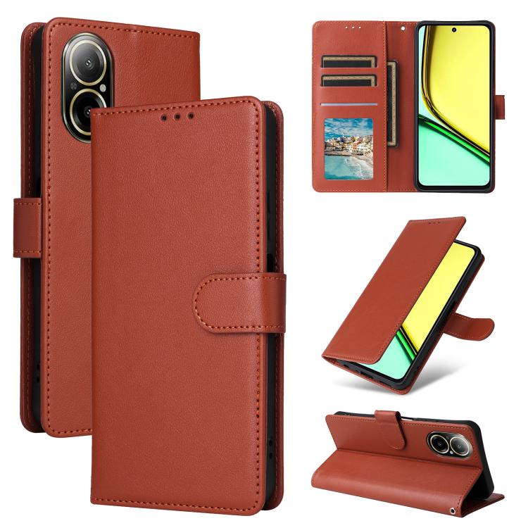 3-Card Slots Multifunctional Leather Phone Case, For Realme 16 5G Global, For Realme 16 Pro+ 5G Global, For Realme 16 Pro 5G Global, For Realme 14 5G, For Realme 14 Pro+ 5G Global, For Realme 14 Pro 5G Global, For Realme C75 4G / 14X 5G Global         ...