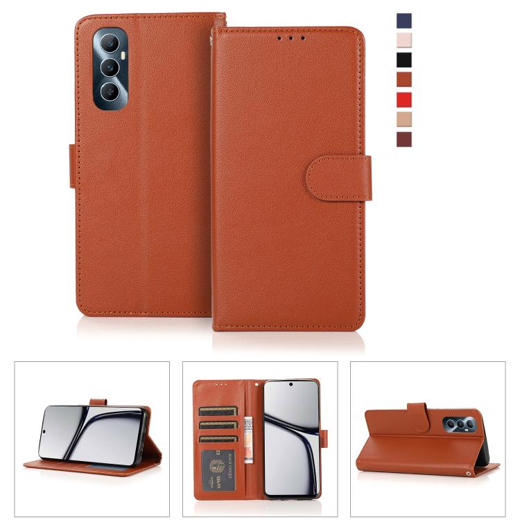 3-Card Slots Multifunctional Leather Phone Case, For Realme 16 5G Global, For Realme 16 Pro+ 5G Global, For Realme 16 Pro 5G Global, For Realme 14 5G, For Realme 14 Pro+ 5G Global, For Realme 14 Pro 5G Global, For Realme C75 4G / 14X 5G Global         ...