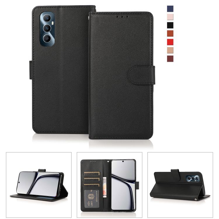 3-Card Slots Multifunctional Leather Phone Case, For Realme 16 5G Global, For Realme 16 Pro+ 5G Global, For Realme 16 Pro 5G Global, For Realme 14 5G, For Realme 14 Pro+ 5G Global, For Realme 14 Pro 5G Global, For Realme C75 4G / 14X 5G Global         ...