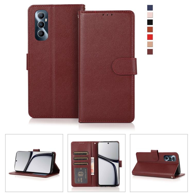 3-Card Slots Multifunctional Leather Phone Case, For Realme 16 5G Global, For Realme 16 Pro+ 5G Global, For Realme 16 Pro 5G Global, For Realme 14 5G, For Realme 14 Pro+ 5G Global, For Realme 14 Pro 5G Global, For Realme C75 4G / 14X 5G Global         ...