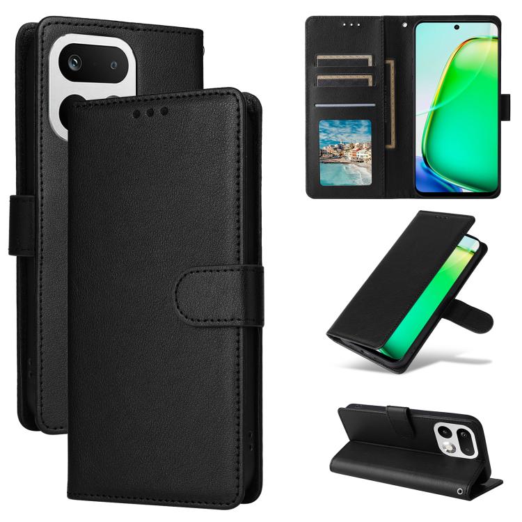 3-Card Slots Multifunctional Leather Phone Case, For Realme 16 5G Global, For Realme 16 Pro+ 5G Global, For Realme 16 Pro 5G Global, For Realme 14 5G, For Realme 14 Pro+ 5G Global, For Realme 14 Pro 5G Global, For Realme C75 4G / 14X 5G Global         ...