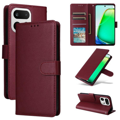 3-Card Slots Multifunctional Leather Phone Case, For Realme 16 5G Global, For Realme 16 Pro+ 5G Global, For Realme 16 Pro 5G Global, For Realme 14 5G, For Realme 14 Pro+ 5G Global, For Realme 14 Pro 5G Global, For Realme C75 4G / 14X 5G Global         ...
