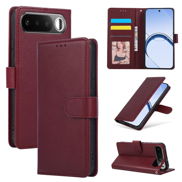 3-Card Slots Multifunctional Leather Phone Case, For Realme 16 5G Global, For Realme 16 Pro+ 5G Global, For Realme 16 Pro 5G Global, For Realme 14 5G, For Realme 14 Pro+ 5G Global, For Realme 14 Pro 5G Global, For Realme C75 4G / 14X 5G Global         ...