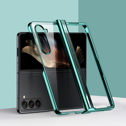 Three Parts 6D Electroplating PC Shockproof Phone Case, For Galaxy Z Fold8 Ultra 5G, For Galaxy Z Flip8 5G, For Samsung Galaxy Z Flip7 FE / Flip6, For Samsung Galaxy Z Fold7 5G, For Samsung Galaxy Z Flip7 5G, For Samsung Galaxy Z Fold6