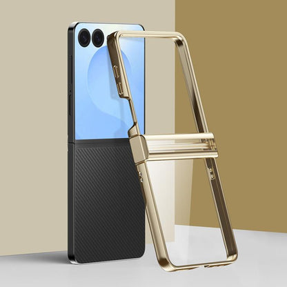 Three Parts 6D Electroplating PC Shockproof Phone Case, For Galaxy Z Fold8 Ultra 5G, For Galaxy Z Flip8 5G, For Samsung Galaxy Z Flip7 FE / Flip6, For Samsung Galaxy Z Fold7 5G, For Samsung Galaxy Z Flip7 5G, For Samsung Galaxy Z Fold6