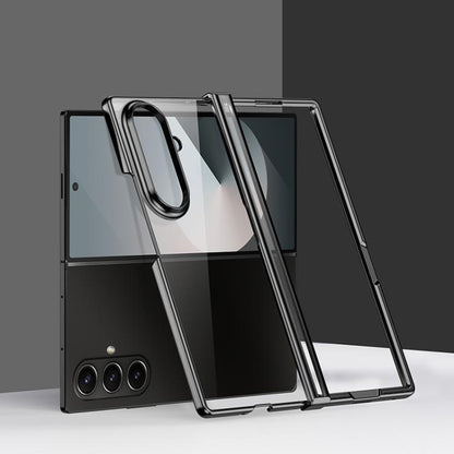 Three Parts 6D Electroplating PC Shockproof Phone Case, For Galaxy Z Fold8 Ultra 5G, For Galaxy Z Flip8 5G, For Samsung Galaxy Z Flip7 FE / Flip6, For Samsung Galaxy Z Fold7 5G, For Samsung Galaxy Z Flip7 5G, For Samsung Galaxy Z Fold6