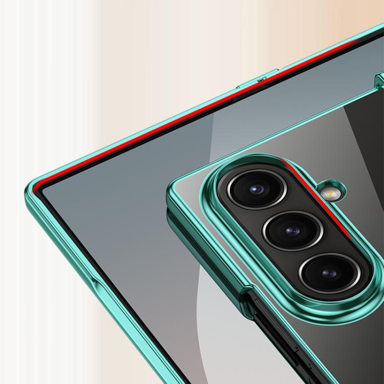 Three Parts 6D Electroplating PC Shockproof Phone Case, For Galaxy Z Fold8 Ultra 5G, For Galaxy Z Flip8 5G, For Samsung Galaxy Z Flip7 FE / Flip6, For Samsung Galaxy Z Fold7 5G, For Samsung Galaxy Z Flip7 5G, For Samsung Galaxy Z Fold6