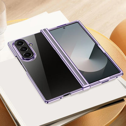 Three Parts 6D Electroplating PC Shockproof Phone Case, For Galaxy Z Fold8 Ultra 5G, For Galaxy Z Flip8 5G, For Samsung Galaxy Z Flip7 FE / Flip6, For Samsung Galaxy Z Fold7 5G, For Samsung Galaxy Z Flip7 5G, For Samsung Galaxy Z Fold6