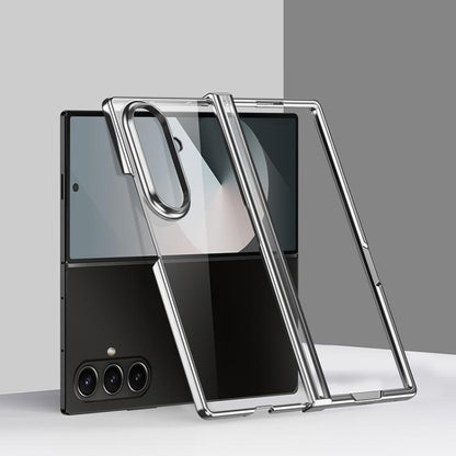 Three Parts 6D Electroplating PC Shockproof Phone Case, For Galaxy Z Fold8 Ultra 5G, For Galaxy Z Flip8 5G, For Samsung Galaxy Z Flip7 FE / Flip6, For Samsung Galaxy Z Fold7 5G, For Samsung Galaxy Z Flip7 5G, For Samsung Galaxy Z Fold6