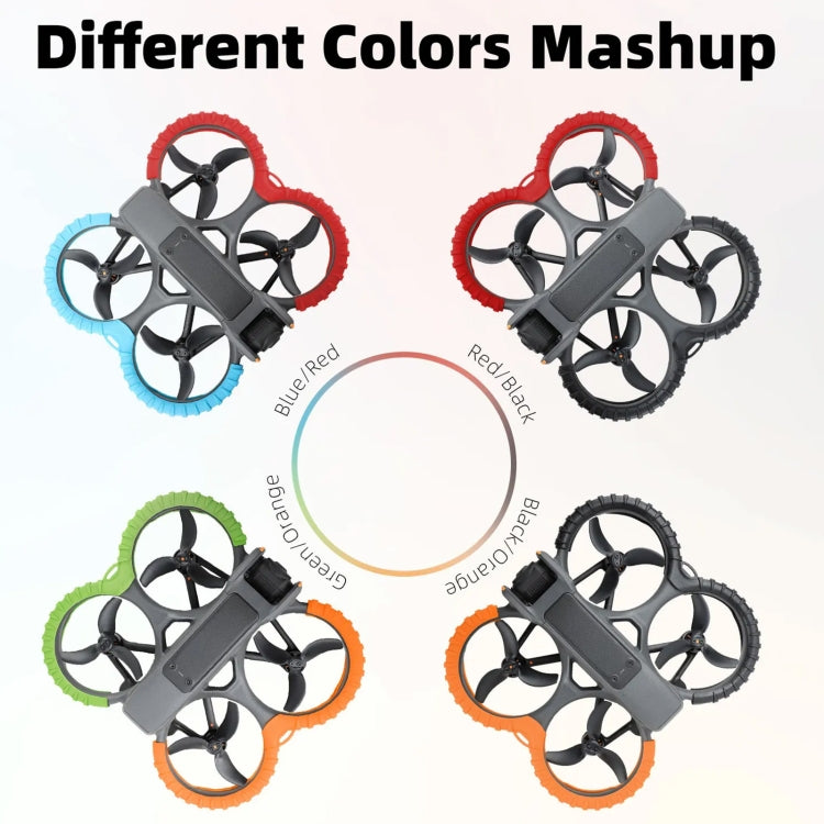 For DJI Avata 2 Sunnylife Drone Anti-Collision Protective Cover, Propeller Ring Stripes