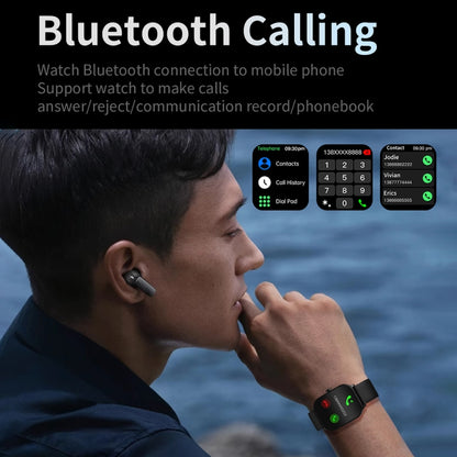 CY900 2.1 inch HD Square Screen Smart Watch, Supports Bluetooth Call / Health Monitoring
