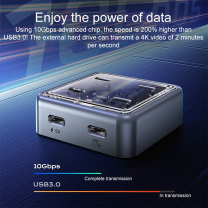 ORICO XHJ4C-G2 4-Port Compact Zinc Alloy USB Type-C 3.0 HUB Expand Converter, XHJ4C
