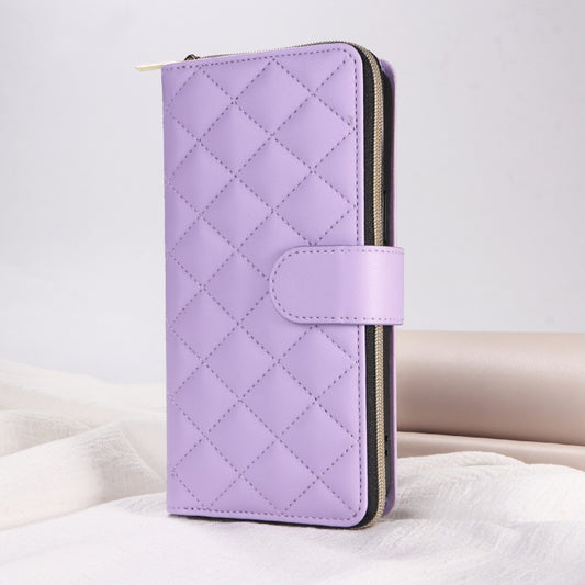 Crossbody Rhombic Zipper Tower Buckle Leather Phone Case with Lanyard, For iPhone 13 mini, For iPhone 12 / 12 Pro, For iPhone 12 Pro Max, For iPhone 12 mini, For iPhone 11 Pro Max, For iPhone 11, For iPhone 11 Pro, For iPhone X / XS, For iPhone XR     ...
