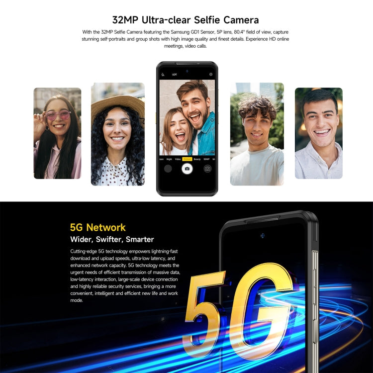 Téléphone robuste Ulefone Armor 25T Pro, imagerie thermique, Android 15 de 6,78 pouces, MediaTek Dimensity 6300 Octa Core, Réseau: 5G, NFC, 8 Go+256 Go