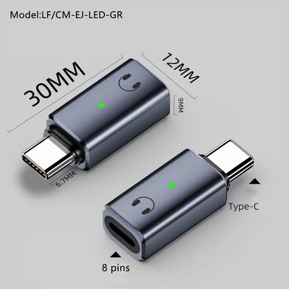 8 Pin Female to Type-C Male Adapter Hi-Fi Audio Sound Card Connector, Charging + Audio