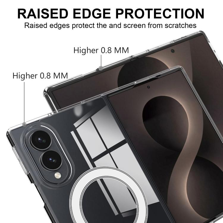 Scratchproof PC Transparent MagSafe Phone Case, For Galaxy Fold8 5G, For Samsung Galaxy Z Fold7, For Samsung Galaxy Z Fold Special, For Samsung Galaxy Z Flip6, For Samsung Galaxy Z Fold6