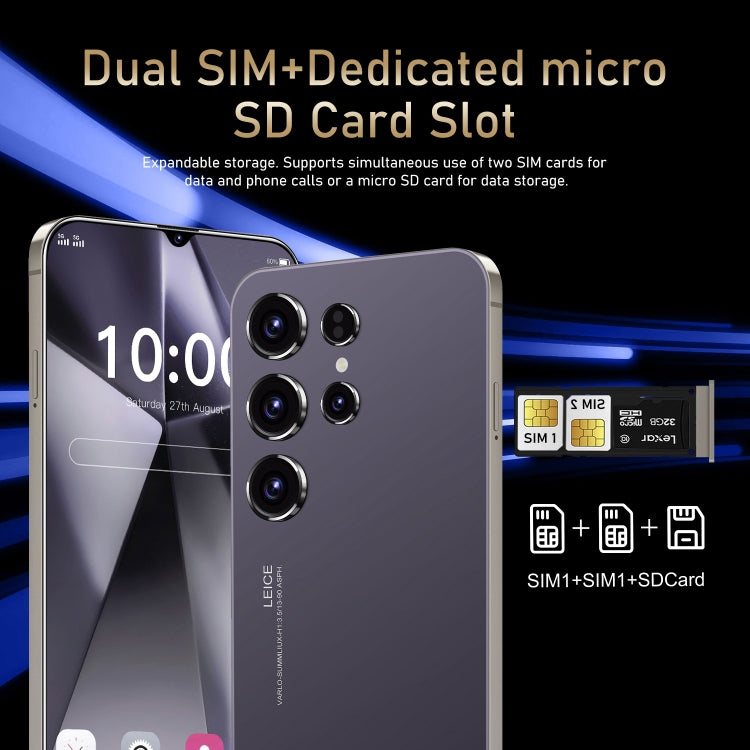 SDT89 / S24 Ultra, 6.3 inch Screen, Face Identification, Android 10.0 MTK6737 Quad Core, Network: 4G, Dual SIM, 2GB+16GB
