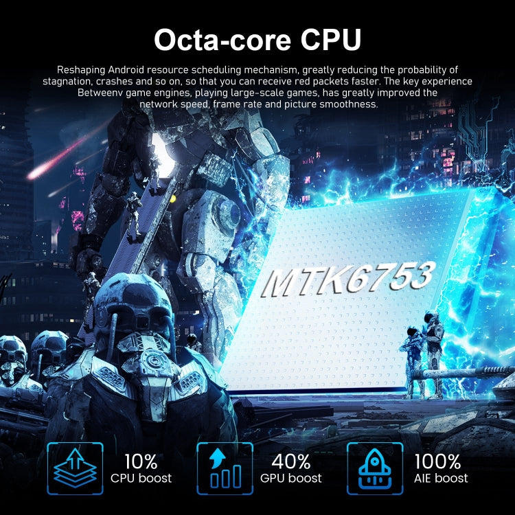 VD1 / i15 Pro Max, écran de 6,8 pouces, reconnaissance faciale, Android 10.0 MTK6753 Octa Core, Réseau : 4G, Double SIM, 3 Go + 64 Go