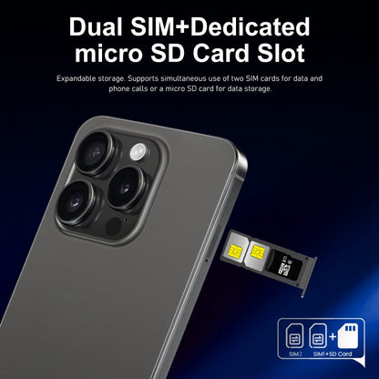 ZPT95 / i15 Pro Max, 6.3 inch Screen, Face Identification, Android 8.1 SC7731 Quad Core, Network: 3G, Dual SIM, 2GB+16GB