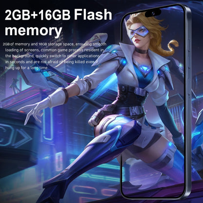 ZPT95 / i15 Pro Max, 6.3 inch Screen, Face Identification, Android 8.1 SC7731 Quad Core, Network: 3G, Dual SIM, 2GB+16GB