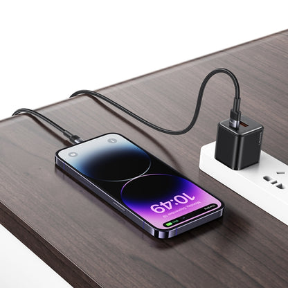 USAMS SJ729 30W USB-C/Type-C to 8 Pin Aluminum Alloy Data Cable, Length: 1.2m, SJ729