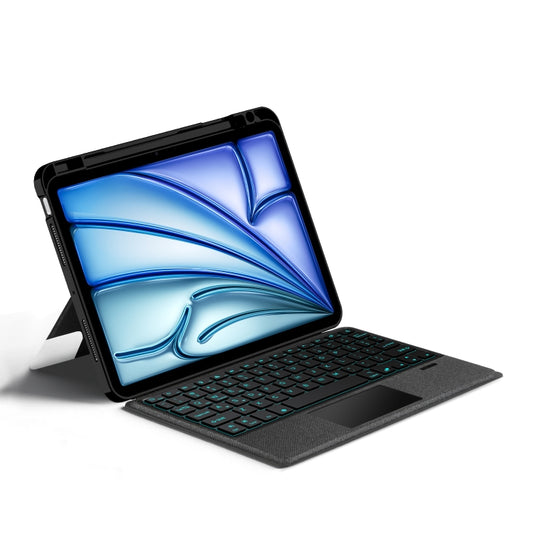 Intelligent Detachable Touch Bluetooth Keyboard Leather Tablet Case with Backlight/Pen Slot, For iPad Pro 13 2024, For iPad Air 13 2024, For iPad Air 11 2024, For iPad Pro 11 2024, For iPad 10.9 2022, For iPad 10.2 2021, For iPad mini 6