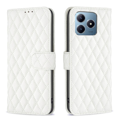Diamond Lattice Wallet Flip Leather Phone Case, For Realme 16T 5G, For Realme 15 Pro 5G, For Realme 15 5G, For Realme 13 Pro 5G / 13 Pro+ 5G, For Realme GT 6 / GT 6T, For Realme C61 / C63