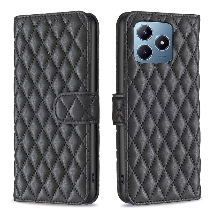 Diamond Lattice Wallet Flip Leather Phone Case, For Realme 16T 5G, For Realme 15 Pro 5G, For Realme 15 5G, For Realme 13 Pro 5G / 13 Pro+ 5G, For Realme GT 6 / GT 6T, For Realme C61 / C63